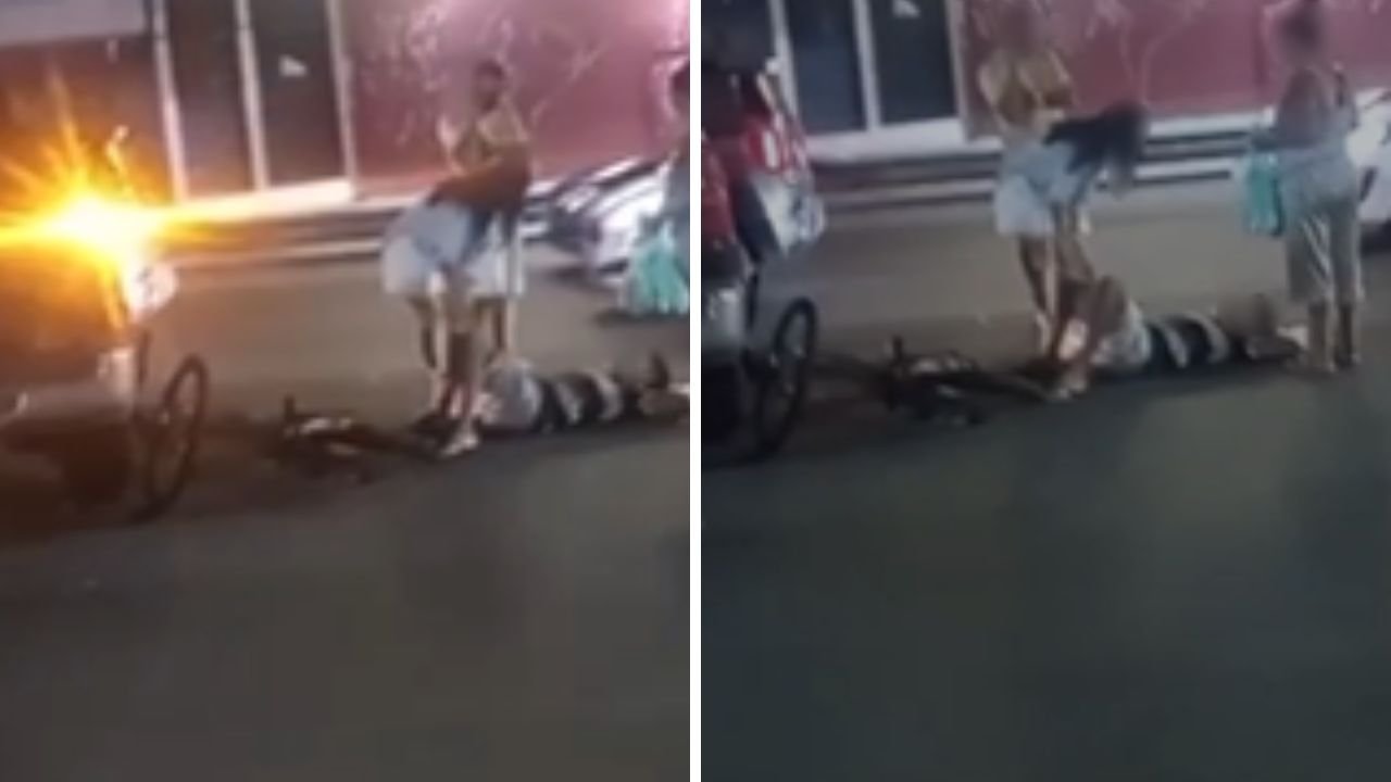 VÍDEO: Ciclista é atropelado por carro em bairro de Salvador